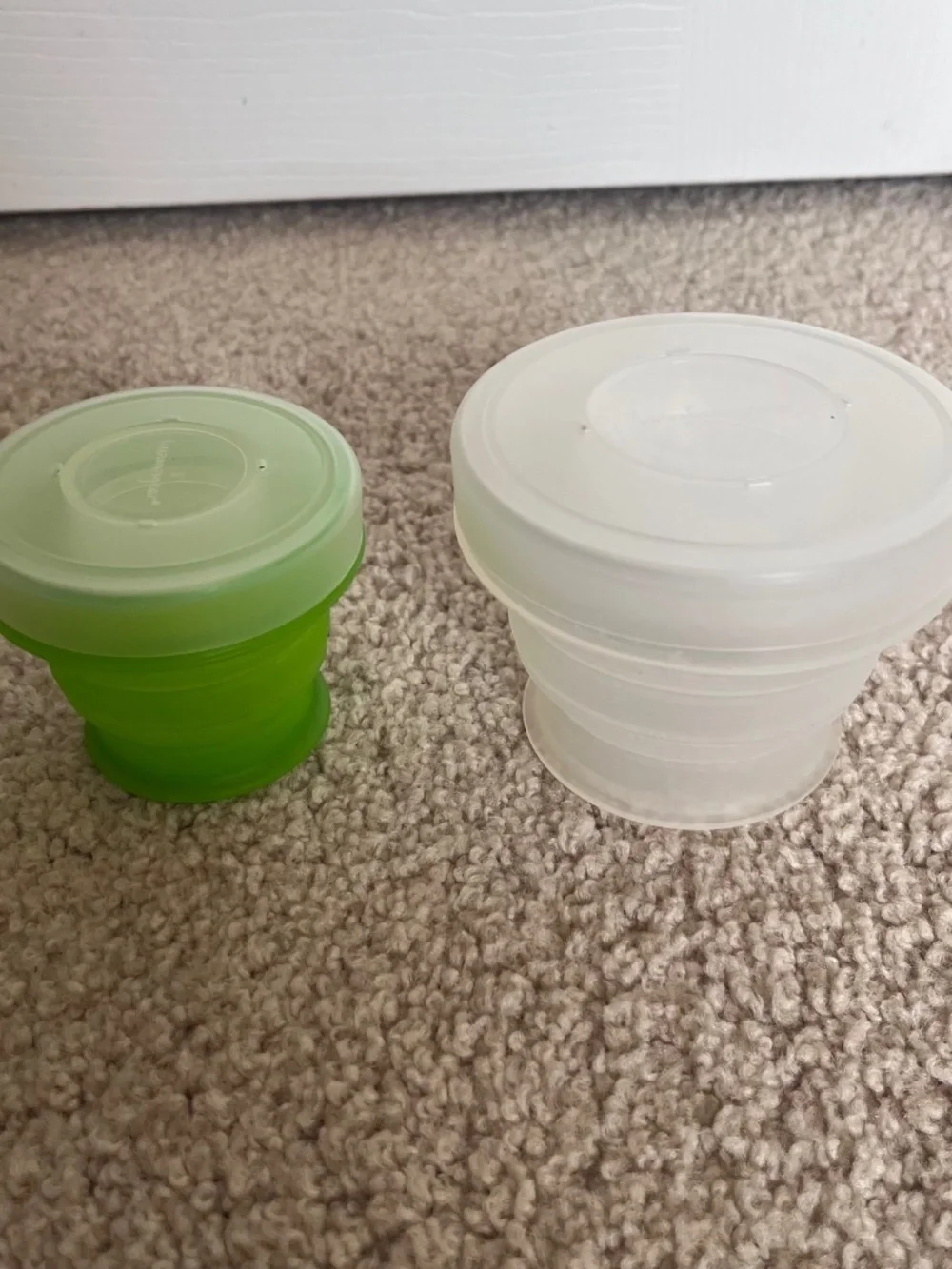 humangear Set of 2 Small and Large GoCups with Pill Storage and Lids